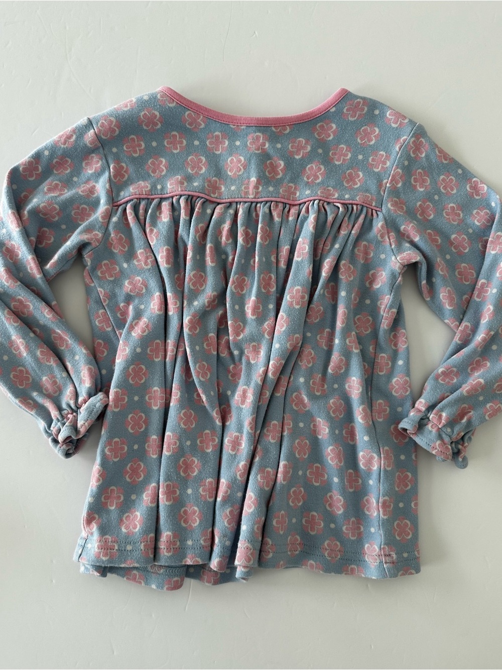 Eyelet And Ivy Girls Blue And Pink Floral Tunic/Dress, 100% Cotton, 4T